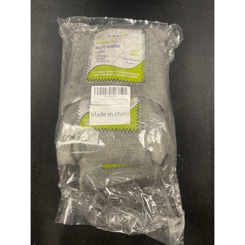 My 4Eva Green Charcoal Purifying Bag 150g Odor Moisture Remover Eco Friendly New